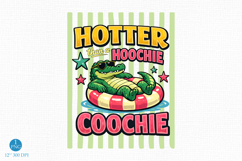 Hotter Than A Hoochie Coochie Png, Striped Summer Png Product Image 1