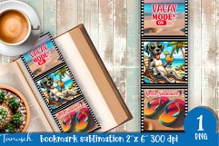 funny dog beach vacation magnet SUBLIMATION Product Image 1