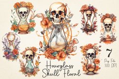 Hourglass Skull Floral Sublimation Bundle Product Image 1