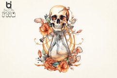 Hourglass Skull Floral Sublimation Bundle Product Image 2