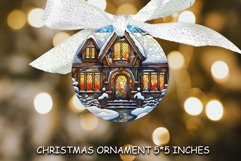 Winter Landscape Stained Glass Ornaments Product Image 1