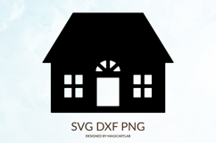 House SVG|Scandinavian House Cut File Product Image 1