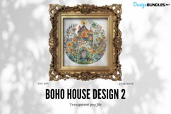 Boho House 2, Watercolor Design, Transparent Png File Product Image 1