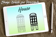House Brush Stamps for Procreate. House Stamp Brush vol.4 Product Image 1