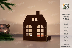 House Candle Holders Bunde Laser Cut. Home decor SVG Product Image 6