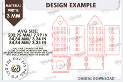 3D House Laser Cut. Home Decor. House Candle Holder SVG Product Image 3