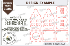 3D House Laser Cut. Home Decor. House Candle Holder SVG Product Image 2