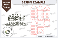 3D Houses Laser Cut Bundle. House Candle Holders SVG Product Image 10