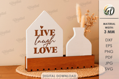 House Decor Stand Laser Cut. Standing Decor SVG Product Image 1
