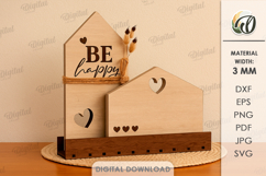 House Decor Stand Laser Cut. Standing Decor SVG Product Image 1