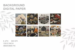 3D Farm House Flower Embroidery Flower View Craft Background Product Image 2