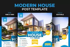 House for Sale Real Estate Property Social Media Post Design Product Image 2