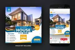 House for Sale Real Estate Property Social Media Post Design Product Image 1