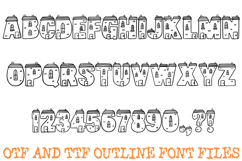 House Home Font Cartoon Brick Building Lettering ABC OTF Product Image 2