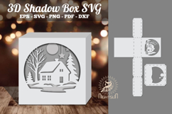 House in Forest Papercut Shadow Box Product Image 1