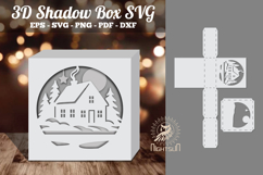 House in Forest Papercut Shadow Box Product Image 1