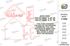 Layered House Key Holders Bundle Laser Cut. Key Holders SVG Product Image 20
