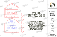 Layered House Key Holders Bundle Laser Cut. Key Holders SVG Product Image 6