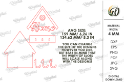 Layered House Key Holders Bundle Laser Cut. Key Holders SVG Product Image 10