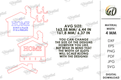 Layered House Key Holders Bundle Laser Cut. Key Holders SVG Product Image 12