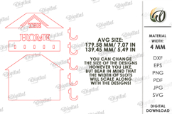 Layered House Key Holders Bundle Laser Cut. Key Holders SVG Product Image 16