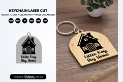 House Keychain SVG - Home Key Laser Cut File Product Image 2