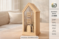 House Money Banks Bundle Laser Cut. Saving Box SVG Product Image 10