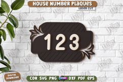 House Number Plaques Laser Cut | Carved Outdoor Number |CNC Product Image 1