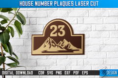 House Number Plaques Laser Cut | House Sign Number | CNC Product Image 1