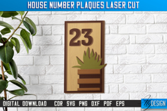 House Number Plaques Laser Cut Bundle, Address Home Sign SVG Product Image 6