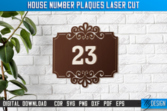 House Number Plaques Laser Cut | House Sign Number | CNC Product Image 1