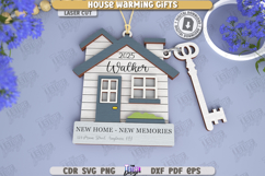 Housewarming Gift Laser Cut | Personalized Keychain | CNC Product Image 1