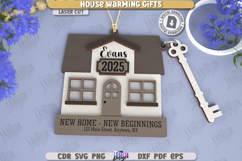 Housewarming Gift Laser Cut | Personalized Keychain | CNC Product Image 1