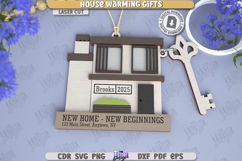 Housewarming Gift Laser Cut | Personalized Keychain | CNC Product Image 1