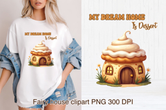 Fairy sweets house sublimation | Fairy house fruit clipart Product Image 5