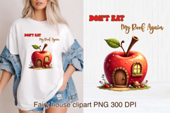 Cute fairy sweets house sublimation | Fairy house clipart Product Image 1