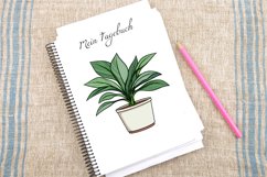 Watercolor Houseplant Pot Clipart Bundle Product Image 2