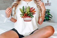 Watercolor Houseplant Pot Clipart Bundle Product Image 4