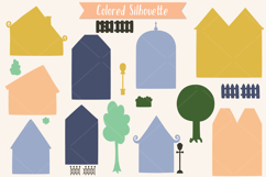 Houses Color Doodles, Home, City Building, Cottage, Tree Product Image 3