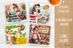 Pin Up Girl Coaster - Sarcastic Quote Coaster Product Image 1
