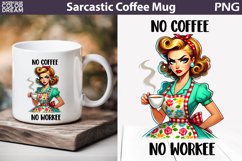 Retro Housewife Mug | Sarcastic Coffee Mug Quotes Product Image 1