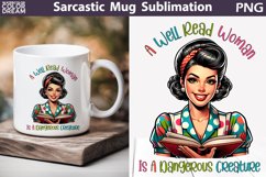 Retro Housewife Book Mug | Sarcastic Mug Quotes Product Image 1