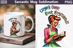 Retro Housewife Book Mug | Sarcastic Mug Quotes Product Image 1