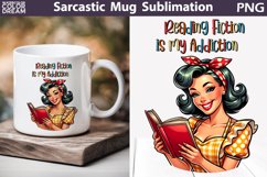 Retro Housewife Book Mug | Sarcastic Mug Quotes Product Image 1