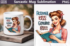 Retro Housewife Book Mug | Sarcastic Mug Quotes Product Image 1