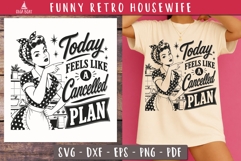 Funny Retro Housewife Bundle SVG PNG designs Product Image 2