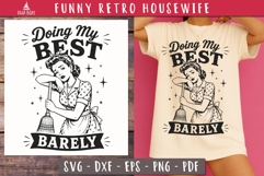 Funny Retro Housewife Bundle SVG PNG designs Product Image 3