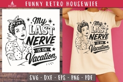 Funny Retro Housewife Bundle SVG PNG designs Product Image 6
