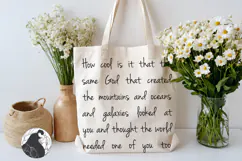 Christian Quote SVG, Tote Bag PNG, Sign Design Product Image 1