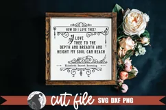How Do I Love Thee SVG, Poetry Quote SVG Product Image 1